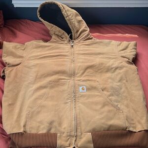 Carhartt tan coat!
